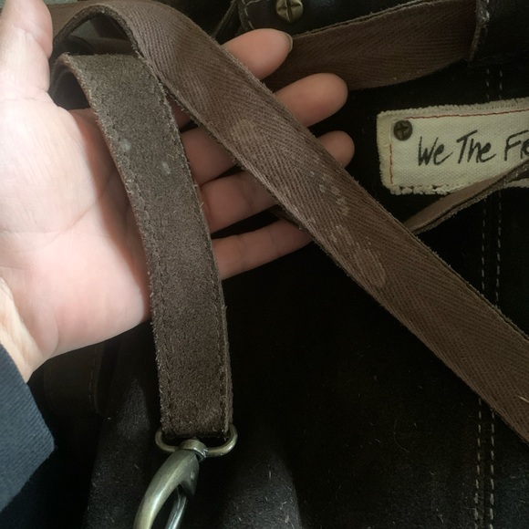 Free People Black and Brown boho Backpack - Picture 13 of 16